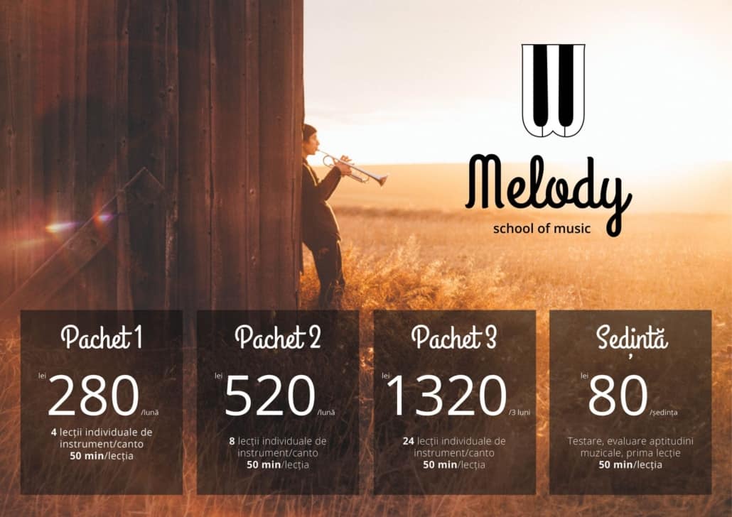 Tarife Layout MelodySchool of music design tarife