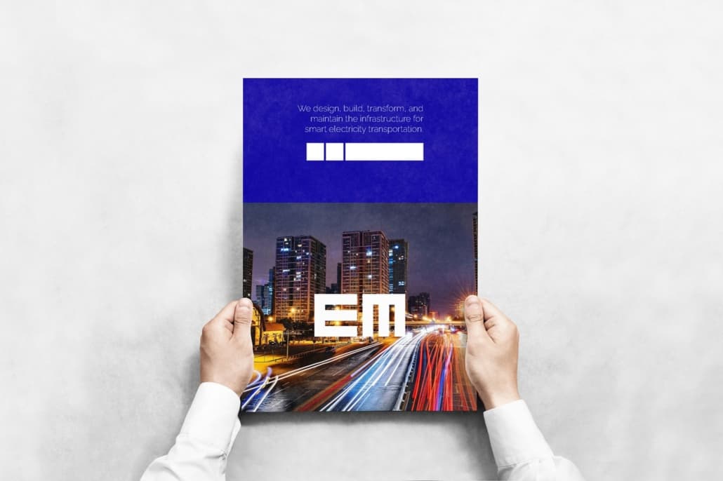 EM, Electromontaj - branding, visual identity, website redesign