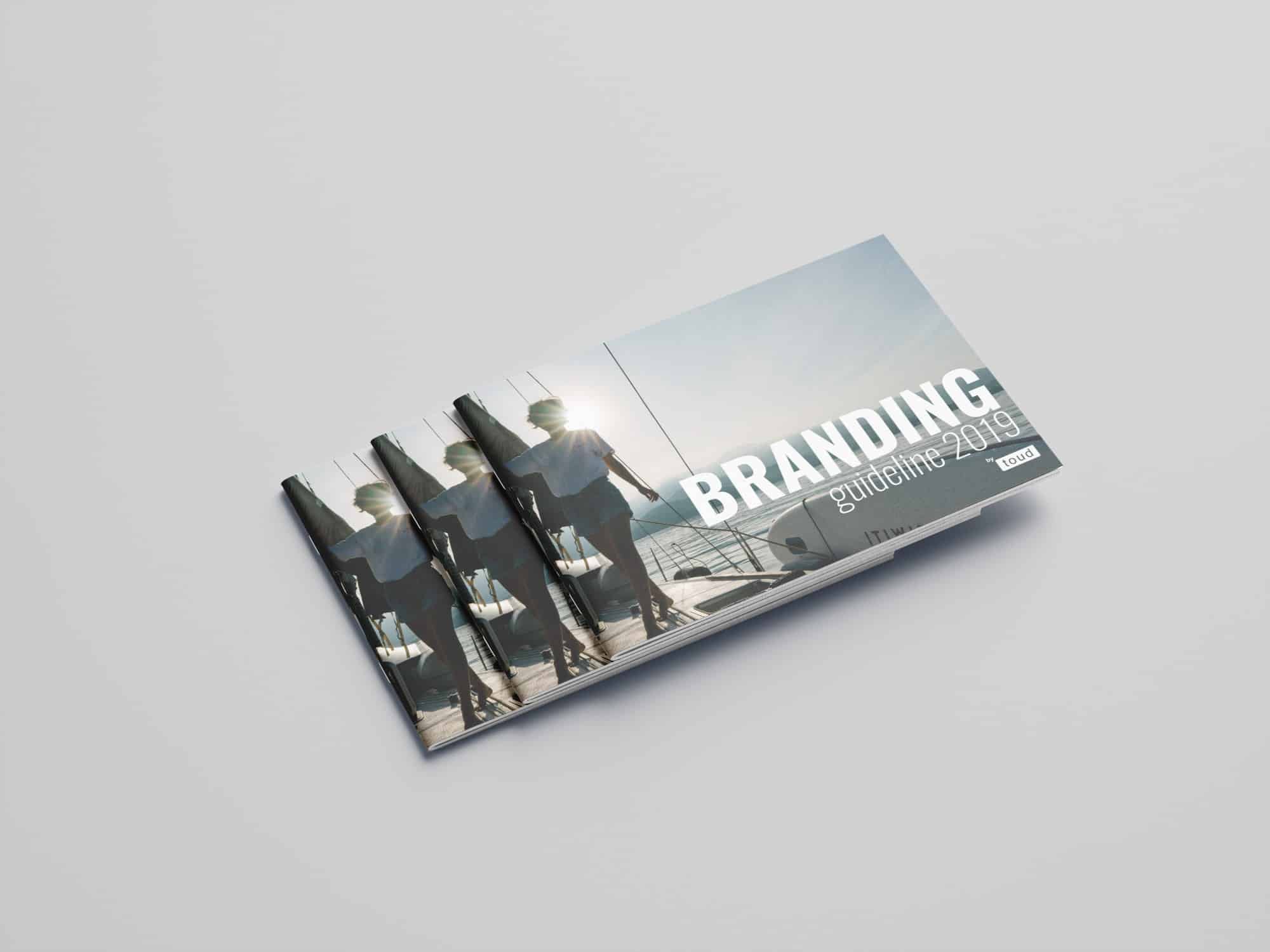 Branding guideline by Toud, publishing design
