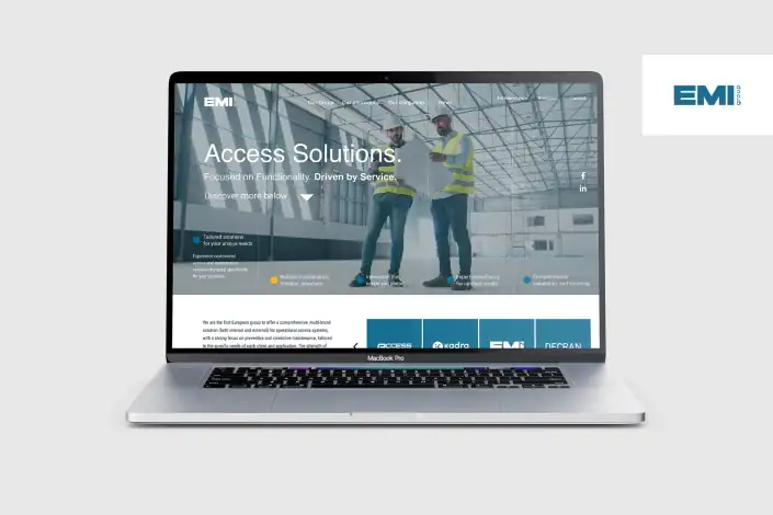 EMI Group, website, visual identity, Toud