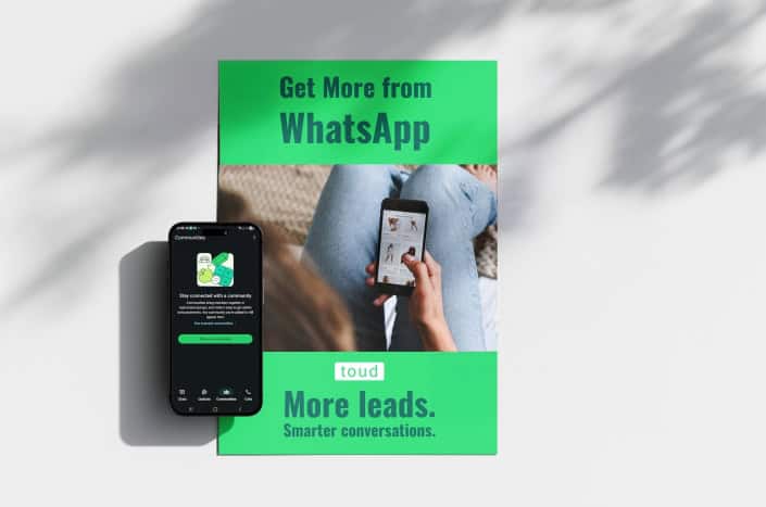 Mai multe lead uri si mai multe conversii prin WhatsApp Metoda Toud we help you tell your story hello