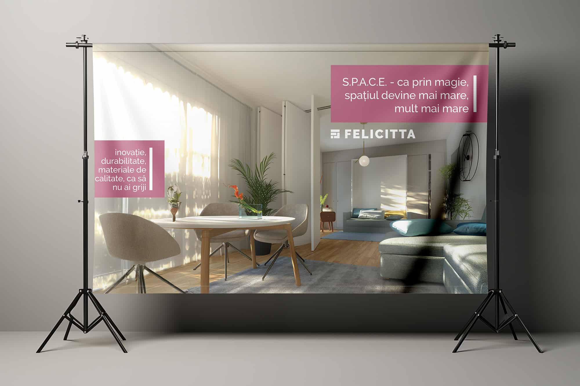 Felicitta — visual identity, strategy and website for a place built with people in mind, Toud, logo design, visual identity, web design