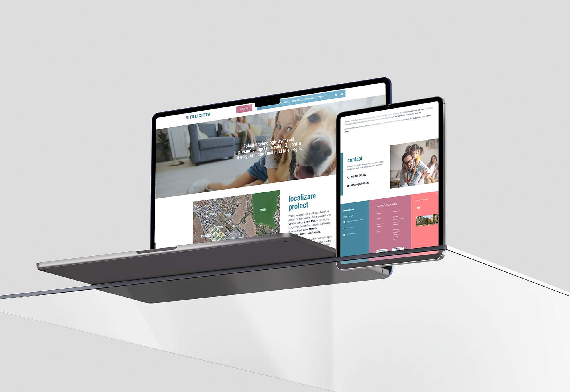 Felicitta — visual identity, strategy and website for a place built with people in mind, Toud, logo design, visual identity, web design