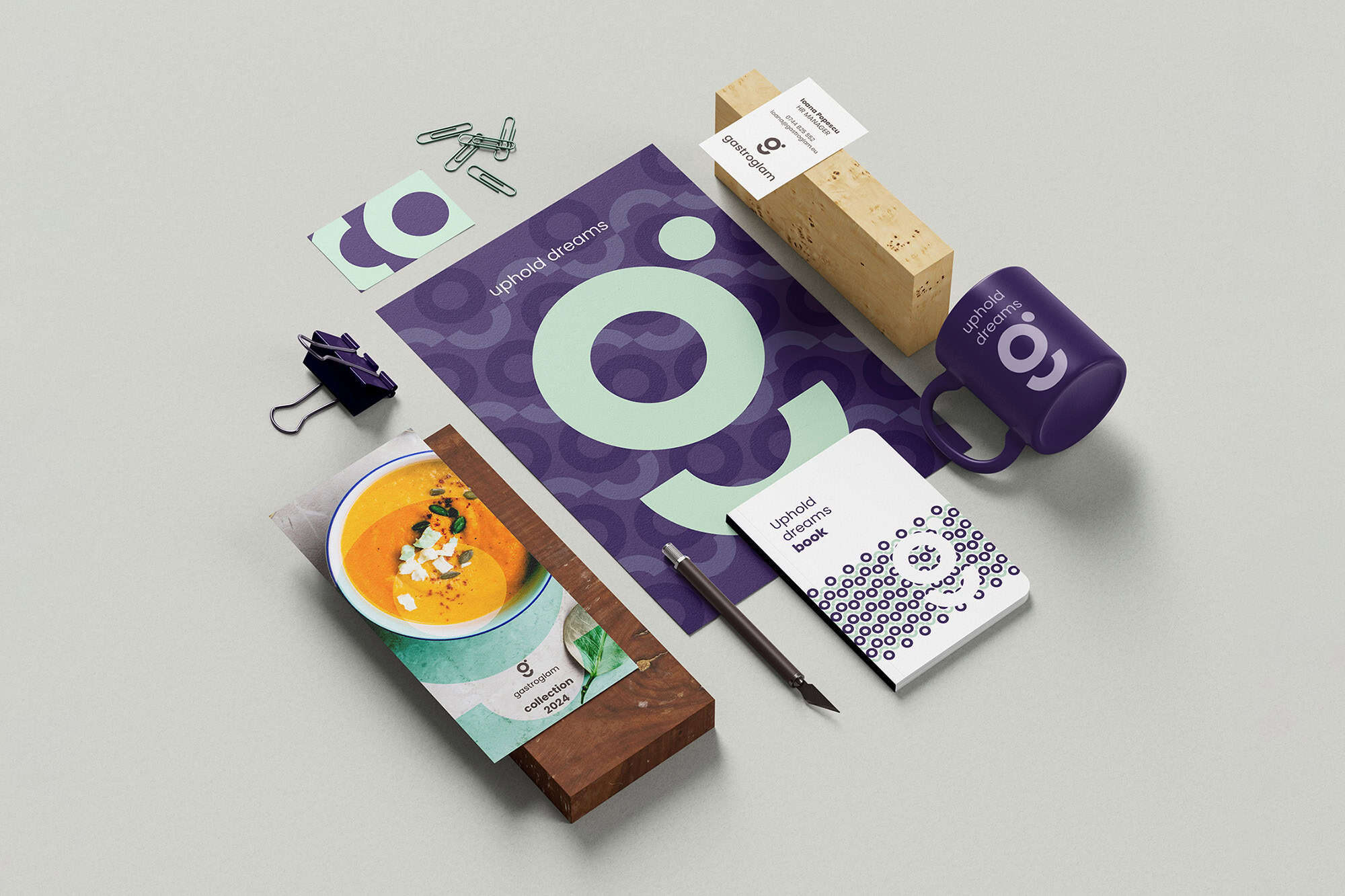 Gastroglam — the project that supports the dreams of those who create dining experiences, Toud, visual identity, web design