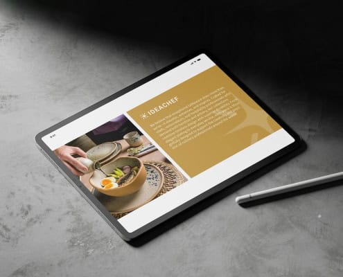 IdeaChef — visual identity for a brand that ignites inspiration in premium gastronomy, Toud, logo design, web design