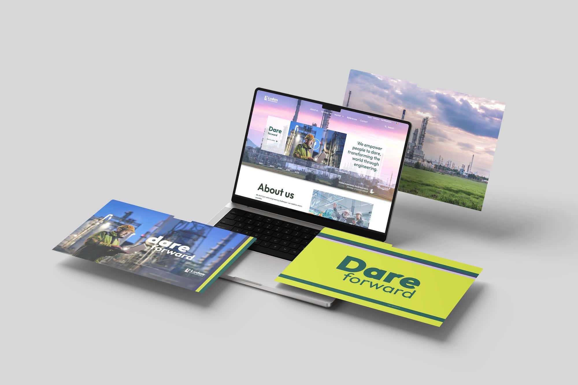 Ludan ENGINEERING - Branding for an engineering company – a transformation aimed at highlighting the team, Toud Ludan ENGINEERING Branding pentru o companie de inginerie – o transformare menita sa puna in valoare echipa Toud