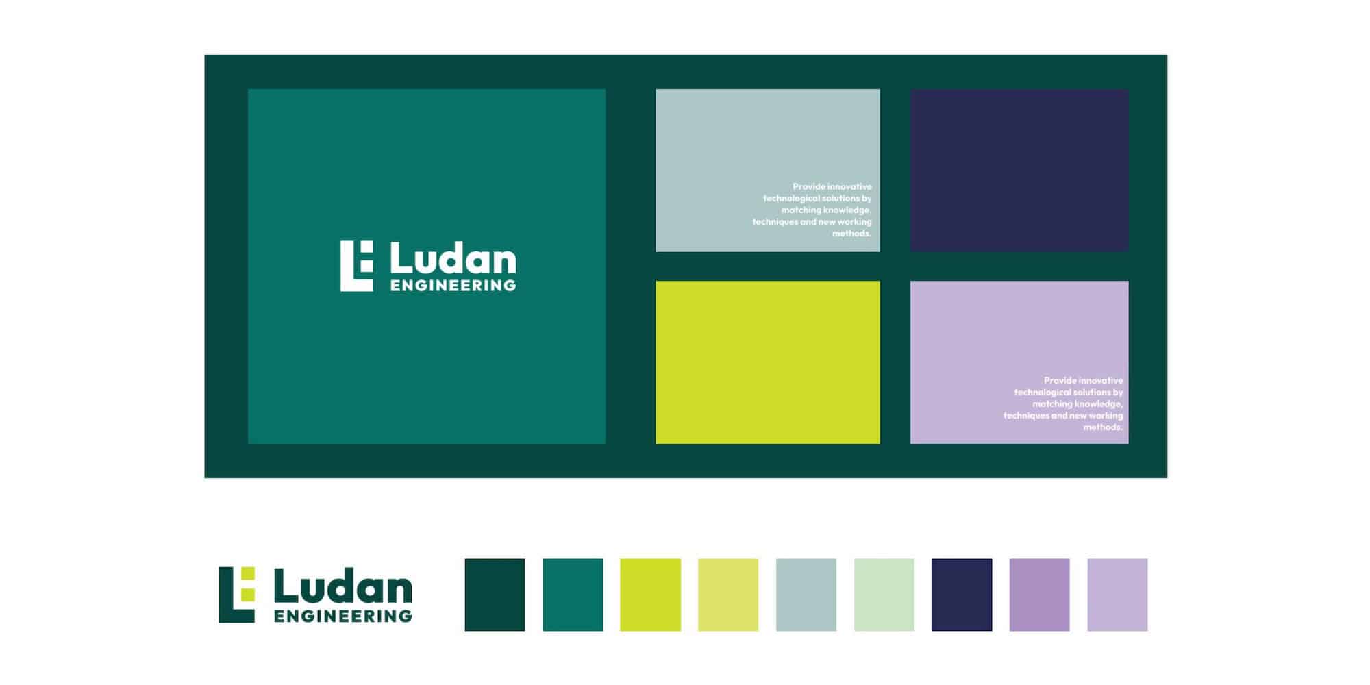 Ludan ENGINEERING - Branding for an engineering company, Toud, visual identity, branding, website design, logo design Ludan ENGINEERING - Branding for an engineering company, Toud, visual identity, branding, website design, logo design