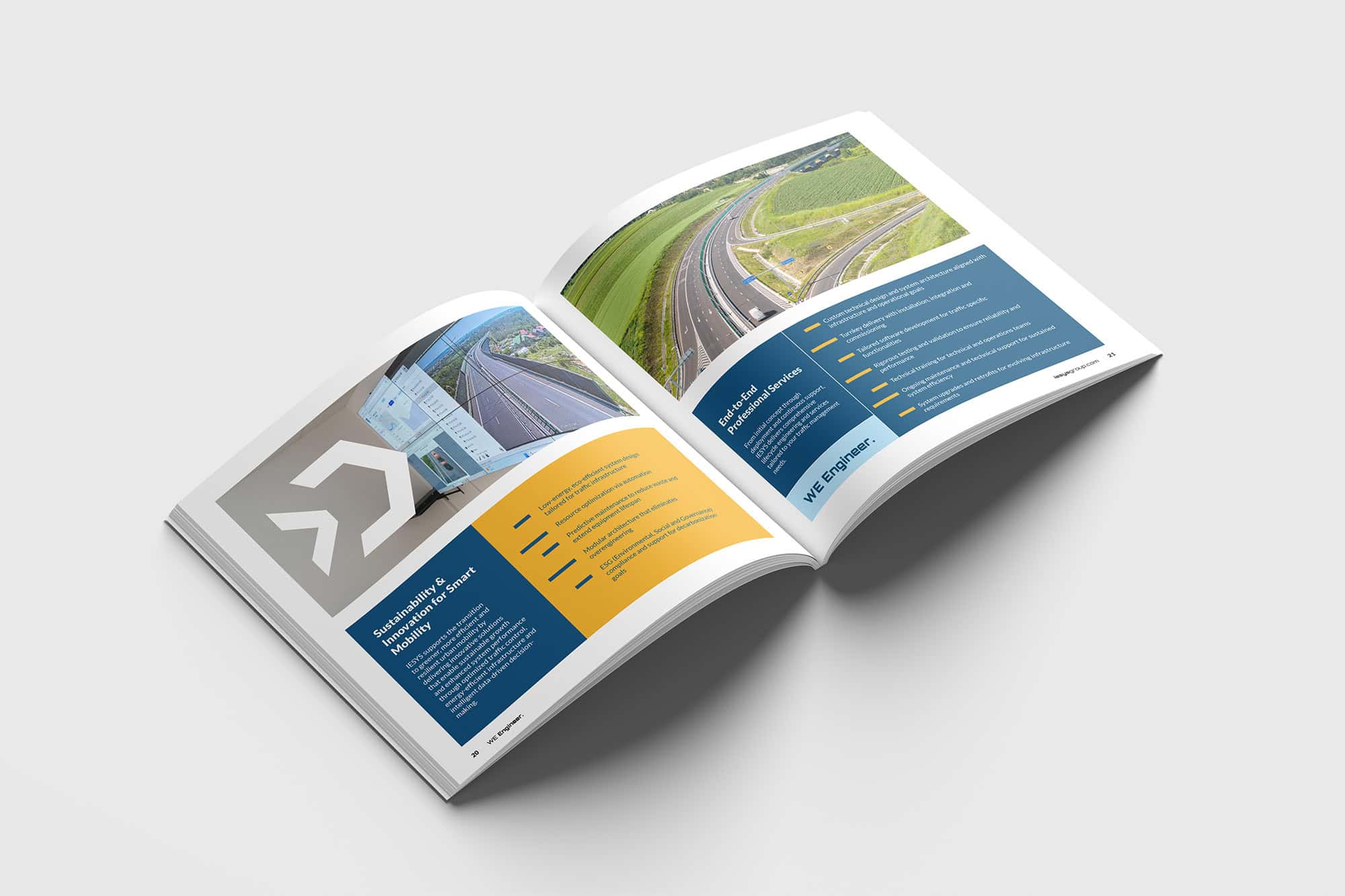 ITS IESYS brochure, brochure design, publishing design, Toud design
