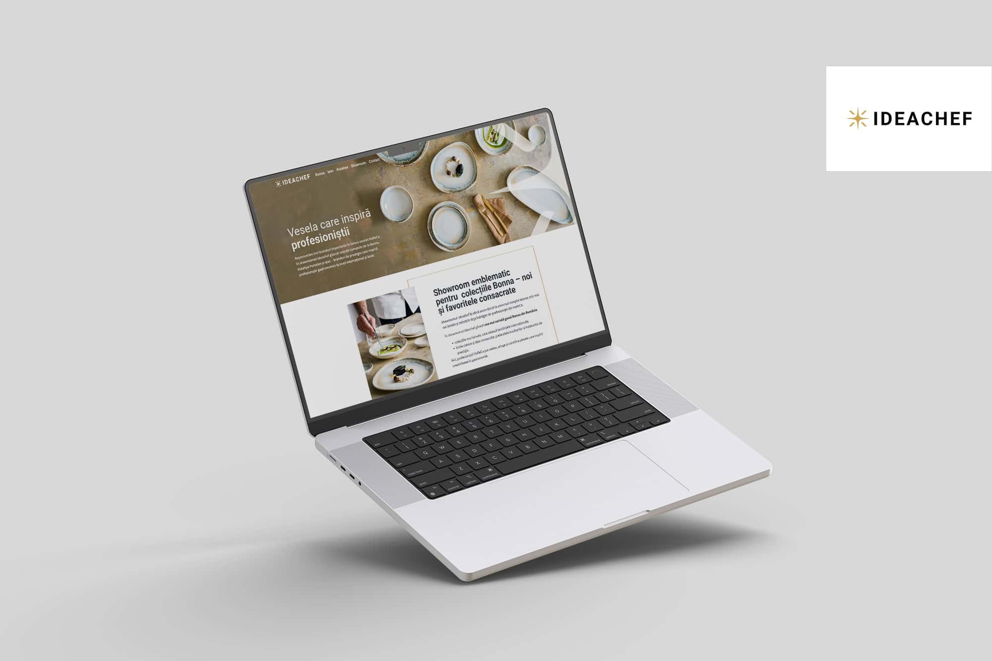 Website IdeaChef, website design, Toud, web design, UX design, UI design